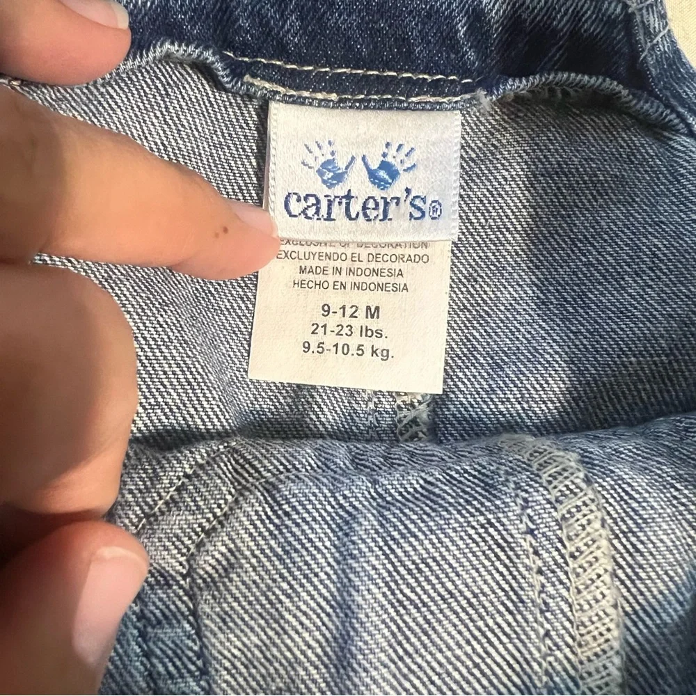 Vintage NWT Carter's Classic Blue Kids Overalls size 9-12M